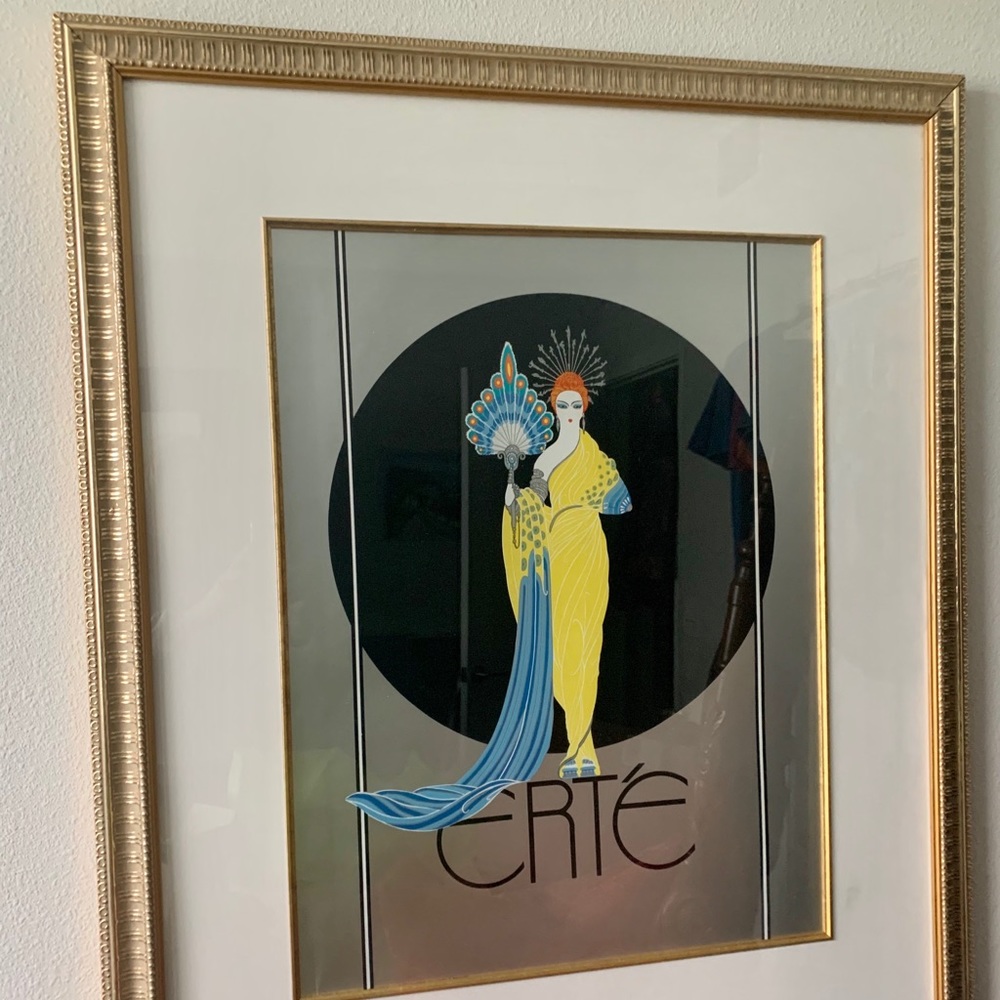 ERTE’ “ATHENA” Lithograph with certificate.